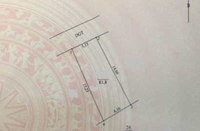 Bán Đất Xã Trung Châu, Huyện Đan Phượng | Lô Đẹp 84m², Mặt Tiền 5.2m, Nở Hậu, Ngõ Rộng 5m Ô Tô Tránh – Giá Chỉ 54 Triệu/m²