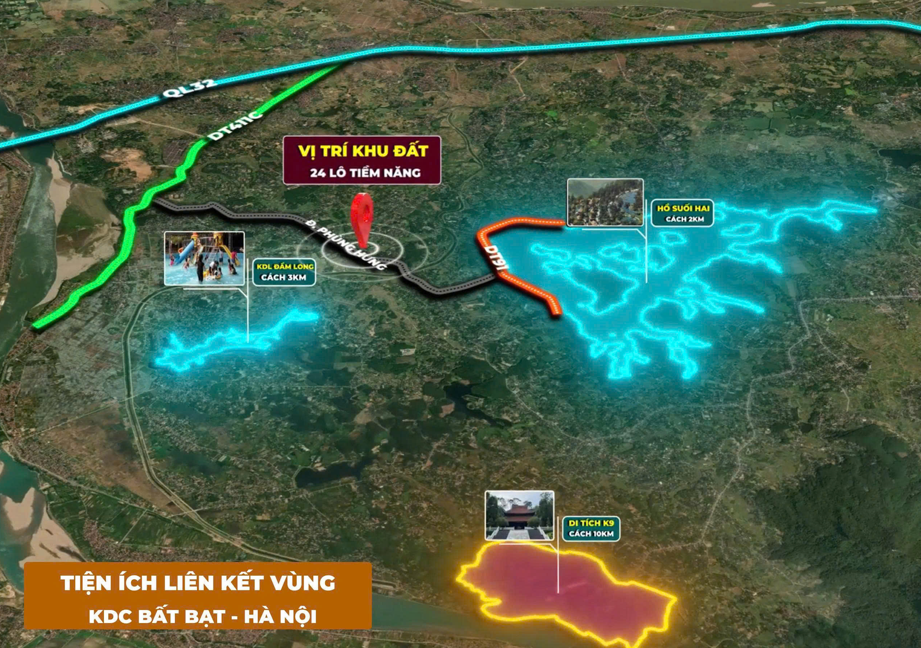 Đầu tư đất ngay gần trung tâm khu đô thị vệ tinh Hoà Lạc với giá chỉ từ 800 triệu/ m2