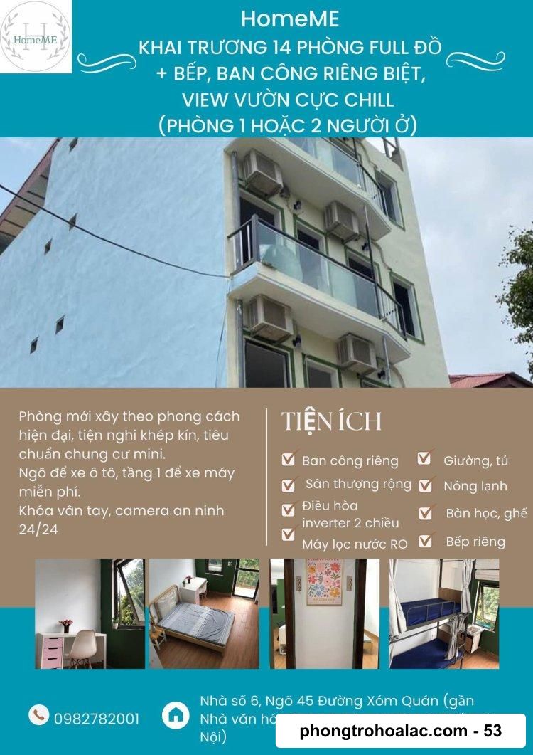 Thuê Nhà Hoà Lạc | Phòng Trọ Khu Vực Tân Xã Thạch Thất Hà Nội | Phòng Trọ HomeME